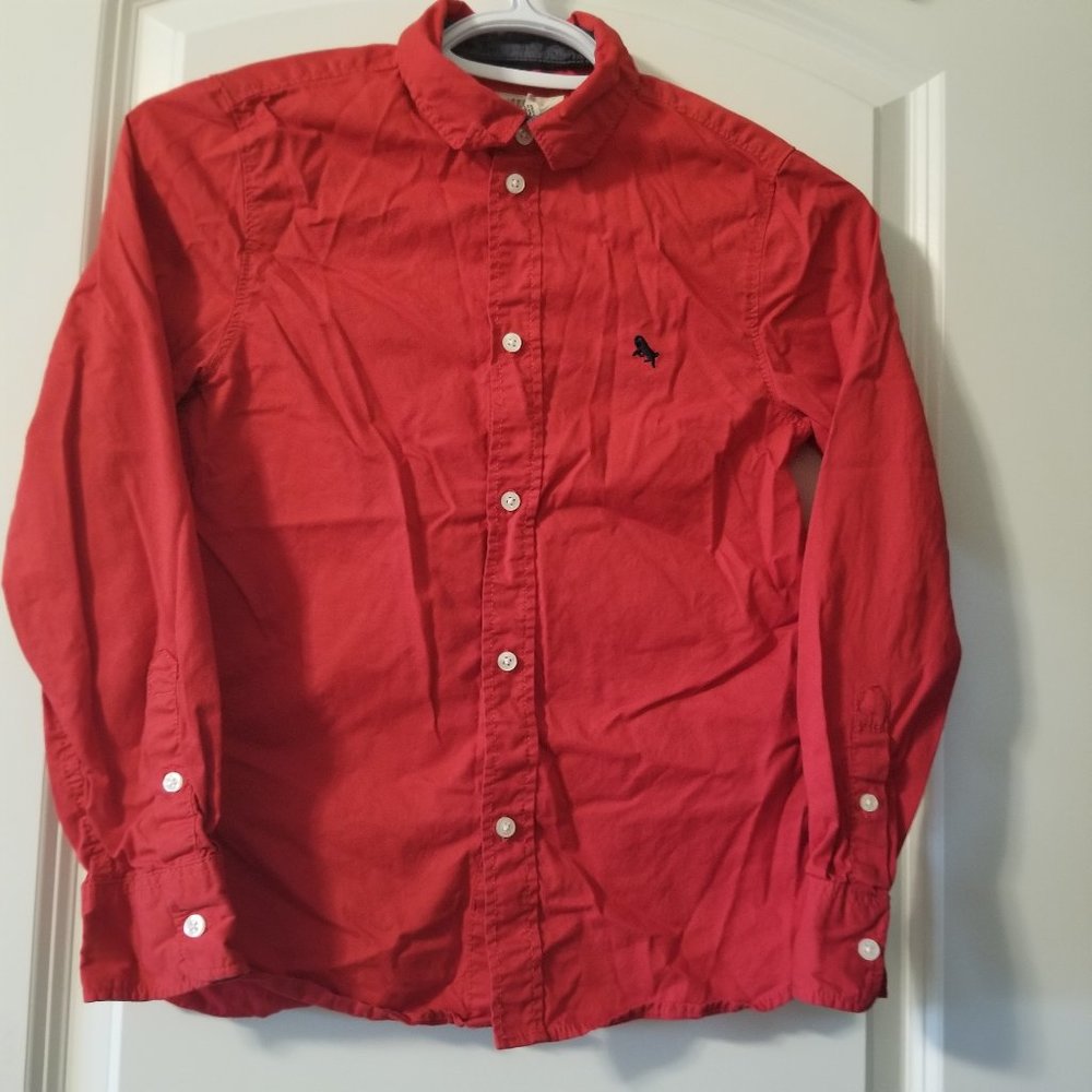 (NWOT) LOGG Label of Graded Goods Boys 100% Cotton Long Sleeve Button Down Shirt